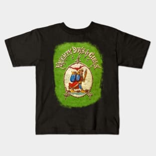 naughty boys and girls - vintage art Kids T-Shirt